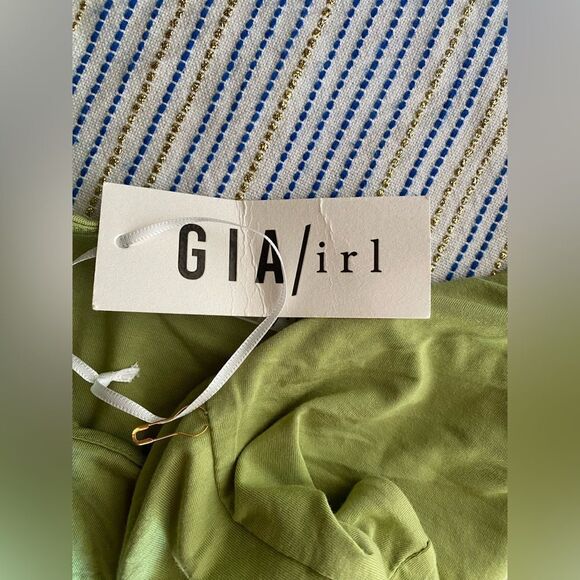 GIA IRL Plus Green Cutout Maxi Dress Womens Sz 2 18/20 Sleeveless NWT - Picture 16 of 17